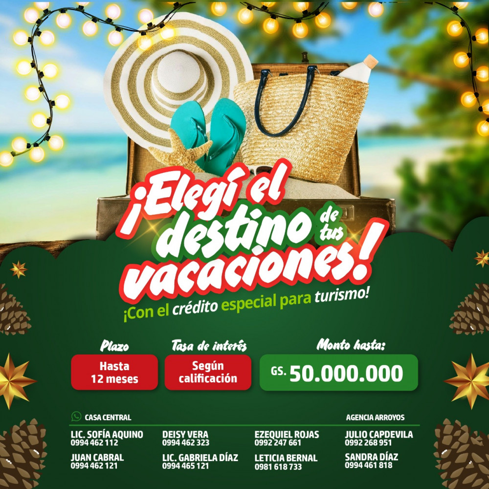 Eligí el destino de tus VACACIONES !!!